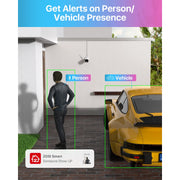 ZOSI 84U2-1864W8-US-A3 AI Human Detected 4MP Wireless Security Camera System with Two Way Audio