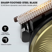 LEMULEGU 19-Piece Cordless Hair Trimmers for Men, Professional Titanium Blades, LCD Display, 180-Minute Battery Life, Ergonomic Design, Yj-135