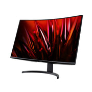 Acer Nitro 31.5 Inch Curved WQHD 2560 x 1440 VA Gaming Monitor, 1500R, 180Hz, 1ms VRB, AMD FreeSync Premium, DisplayPort 1.4, Dual HDMI 2.0, Tilt Adjustable, Black Red