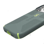 Speck 150999-3269 CandyShell Grip iPhone 14 Pro Max Case, Dual-Layer Protection, MagSafe Compatible, Neo Drab and Glow Green