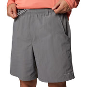 Columbia PFG Backcast IV Men's Water Shorts, Quick-Dry Nylon, Omni-Shade UPF 50, Omni-Shield Repellent, Stretch Waist, City Grey, 8 Inseam, 209473