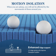 Neche 10 Inch Twin-XL Memory Foam Hybrid Mattress, Medium Firm, Breathable, Motion Isolation, Pressure Relief, Hypoallergenic