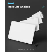 ARTDOT A3 Diamond Painting Light Pad, USB Powered, Adjustable Brightness, 66 LED Flicker-Free Lights, Multi-Angle Stand, Drill Storage Box, Black