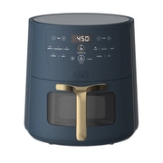 Thyme & Table TT1627R 6QT Air Fryer, with ThymeCrisp and Ceramic-Coated Nonstick Basket, Atlantic Blue