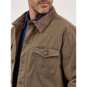 Wrangler Men's Western Lined Barn Coat, Quilted Flannel Lining, Morel Brown, Medium, 112367636