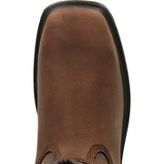 Rocky Worksmart Unlined Western Boot, Dark Brown, 10 Inch Height, Square Toe, Wide 10, RKW0346