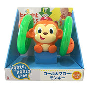 Bright Starts 52181-2 Baby Light Roll and Glow Monkey