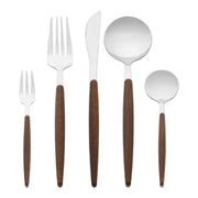 REGALWOVEN 5 Piece Flatware Set, 18/10 Stainless Steel Silverware with Knife, Forks, Spoons, Polished Silver Finish