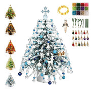 JingleBeads DIY Beaded Christmas Tree Kit with Lights, Multicolor Sparkling Beads, 3D Tabletop Holiday Decoration