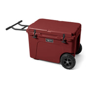 YETI Tundra Haul Wheeled Cooler with Rotomolded Construction, Permafrost Insulation, NeverFlat Wheels, Stag Red