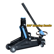Hart T820050R Lifting Trolley Jack with 360 Degree Swivel Handle, 2 Ton Black
