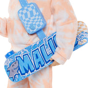 Mattel Barbie Dream Besties Ken 11 Inch Posable Fashion Doll with Blonde Hair, Removable Orange Tie-Dye Outfit, 9 Summer and Skateboard Accessories