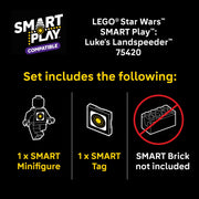 LEGO Star Wars SMART Play Luke's Landspeeder Building Set, 215 Pieces, Multicolor, Ages 6+, 75420
