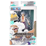 Bandai Namco Monkey D. Luffy Gear 5 Action Figure, 6.5 in, Poseable with Interchangeable Hands, One Piece