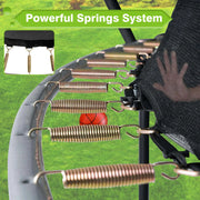 GVDV WGCC-0011 12-ft Outdoor Recreational Trampoline, Backyard Pumpkin Trampoline for Kids & Adults, Green