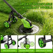 Fovendi XB-ws-gcj01 Electric Weed Eater Battery Powered,12 Weed Wacker, 4 in 1 Grass Trimmer/Brush Cutter/Grass Edger/Weed Trimmer