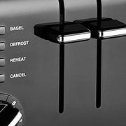Cuisinart 4-Slice Compact Toaster, Black, 7-Setting Shade Control, Dual Independent Controls, 1.5-Inch Wide Slots, CPT-142BKP1