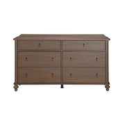 My Texas House Hartwell 6 Drawer Dresser, Heritage Oak Finish - Elegant Design