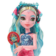 Mattel Monster High Skulltimate Secrets Gore-geous Oasis Doll Playset with Lagoona Blue, Travel Clothes, Accessories, Suitcase, 19+ Surprises, JDR51