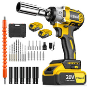 Cshidworld Picw0000ye 20V Powerful Brushless Motor with 2-Mode Speed Cordless Impact Wrench
