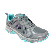 Skechers 179097S Women's Lace up Memory Foam Hiker Shoe, grey, 8.5