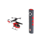 Voyage Aeronautics Micro RC Helicopter Pocket Flyer, Gesture Control, LED Searchlight, Red