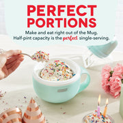 Dash My Mug Ice Cream Maker, Single Serve 0.5 Qt, Built-In Ingredient Chute, SmartStore Design, Aqua, DMIC100GBAQ04
