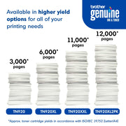 Brother TN920XL High-Yield Black Printer Toner Cartridge, 6000 Page Yield