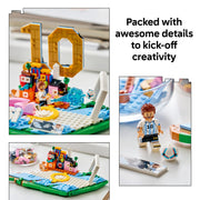 LEGO Editions Lionel Messi Soccer Highlights Building Set, 500 Pieces, Ages 10+, Multicolor, Collectible Soccer Gift with Plaque