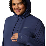 Columbia Sun Trek II Athletic Hoodie, Omni-Shade UPF 50 Sun Protection, Omni-Wick Moisture Wicking, Nocturnal, Women's 3X, Long Sleeve, 211975