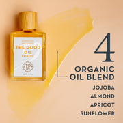 The Organic Skin Co Good Oil Face Moisturizer, Gua Sha Oil with Organic Jojoba, Calendula, Sunflower, Turmeric, Hydrating Serum, 30mL