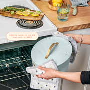 Made By Gather Beautiful 10-in-1 6 Qt Electric Multi-Cooker with 7 Preset Functions Hydrangea 29453