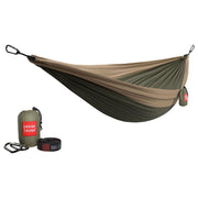 Grand Trunk DLXH-01 Double Deluxe Parachute Hammock - Olive Green/Khaki