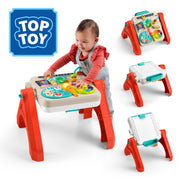 Fisher-Price Laugh & Learn 4-in-1 Activity Table & Easel, Electronic Learning Toy for Baby & Toddler