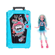 Mattel Monster High Skulltimate Secrets Gore-geous Oasis Doll Playset with Lagoona Blue, Travel Clothes, Accessories, Suitcase, 19+ Surprises, JDR51