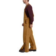 Carhartt 106672 Firm Duck Loose-Fit Insulated Bib Overalls for Men - Carhartt Brown - M - Regular