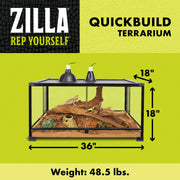 Zilla 100549749 QuickBuild Terrarium, 36