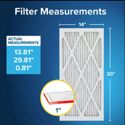 Filtrete 9824-2PK-3 14x30x1 Air Filter, MPR 1000 MERV 11, Allergen Defense, 6 Filters