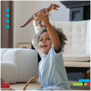 Discovery Kids Remote Control T Rex Dinosaur Electronic Toy with Walking Legs, Roaring Sounds, Chomping Mouth, Realistic Brown Plastic, Ages 6 and Up