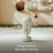 Owlet Dream Sight Smart Baby Monitor, 2K HD Video with Night Vision, Cry and Motion Alerts, Temperature and Humidity Monitoring, Two-Way Talk, White, BC03NWUCN
