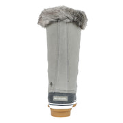 Northside Women's Katsura II Waterproof Insulated Winter Snow Boots, 200g Thinsulate, Faux Fur Collar, D-Ring Speed Lacing, Removable EVA Insole, Light Gray, Size 9
