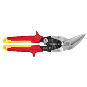 Milwaukee Electric 10 in. Straight Serrated Offset Aviation Snips, Forged Alloy Steel Blades, Comfort Grip Handles, 48-22-4562