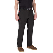 Milwaukee Electric FREEFLEX Tech Work Utility Pants, Black, 32 in. Waist, 30 in. Length, 7 Pockets, Wind and Water Resistant, M651B-3230