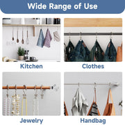AmazerBath Shower Curtain Hooks, Rust-Resistant Metal, Double Glide Roller Design, Matte Nickel, Set of 12