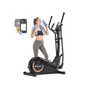 MERACH Elliptical Exercise Machine with 18.5IN Stride Hyper-Quiet Magnetic Drive System Elliptical Trainer 8 Resistance Levels