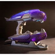 Gel Blaster HALO Type-25 Plasma Blaster, Officially Licensed Replica, Motorized Automatic Tracer Fire, USB-C Rechargeable Battery, Purple and Silver
