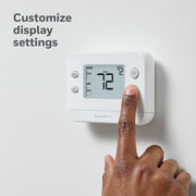 Honeywell Home X1N Non-Programmable Thermostat, Single-Stage 1 Heat/1 Cool, White, RTH11B