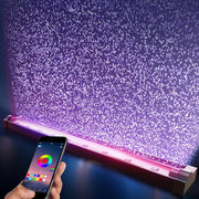 Tawatiler Submersible LED Aquarium Light, 9.3 Inch Fish Tank Light with Nano Bubble Stone, 16 Million Colors, 12 Dynamic Effects, Music Sync, App Remote Control, On/Off Timer