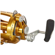 Pure Fishing Penn International VISW 50 Size Two-Speed Conventional Fishing Reel, Machined Aluminum, Gold