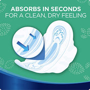 Always 3700081690 Ultra Thin Super Pads, With Wings, 58 Count
